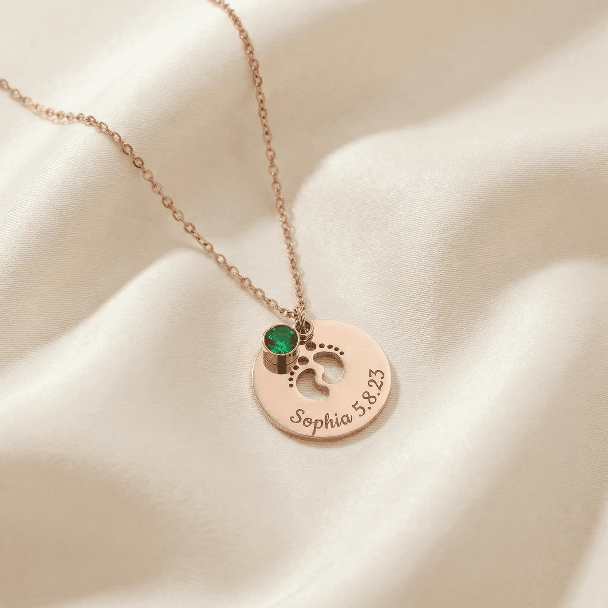 Necklace: Baby Feet - Image 7