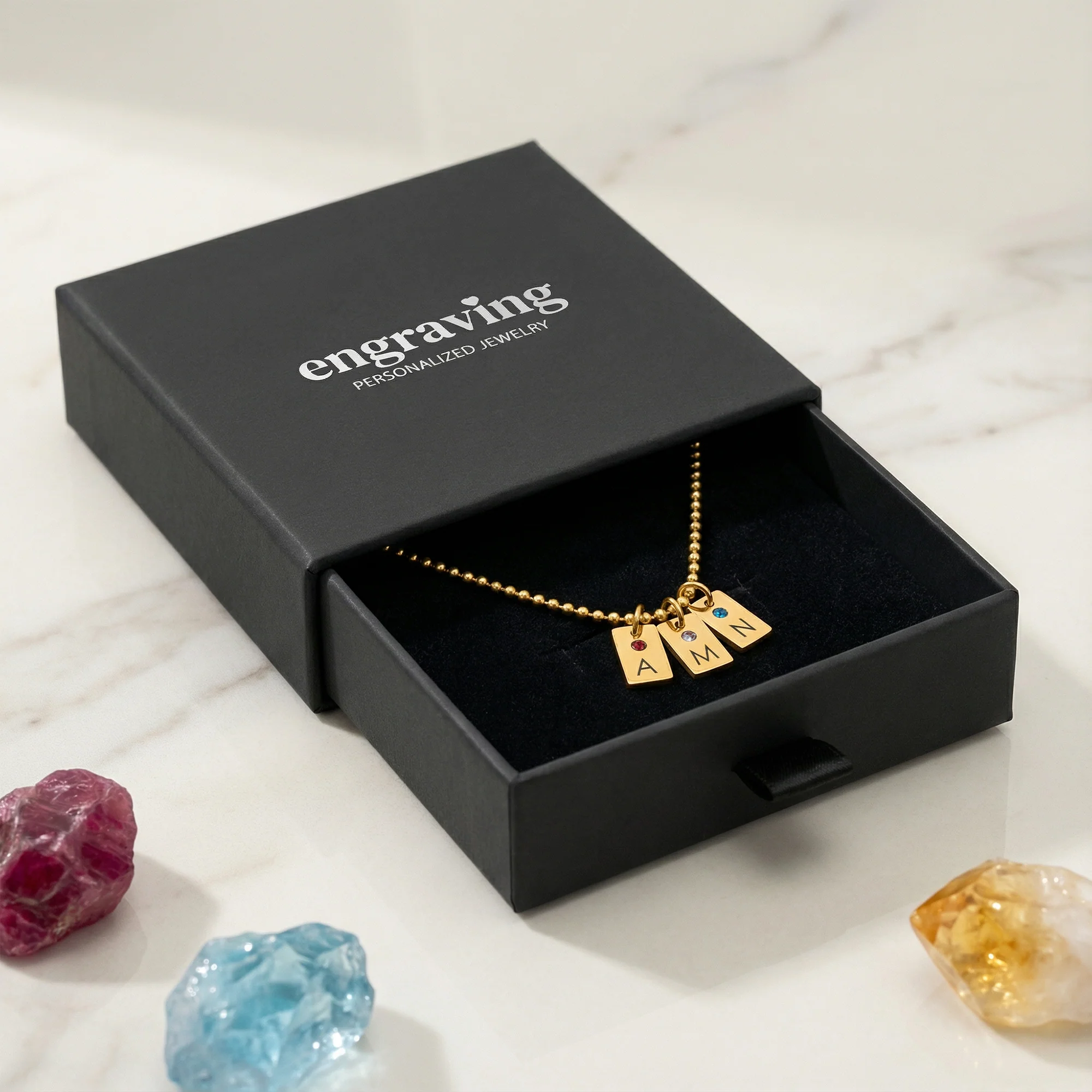Necklace: Birthstone Tag - Image 10