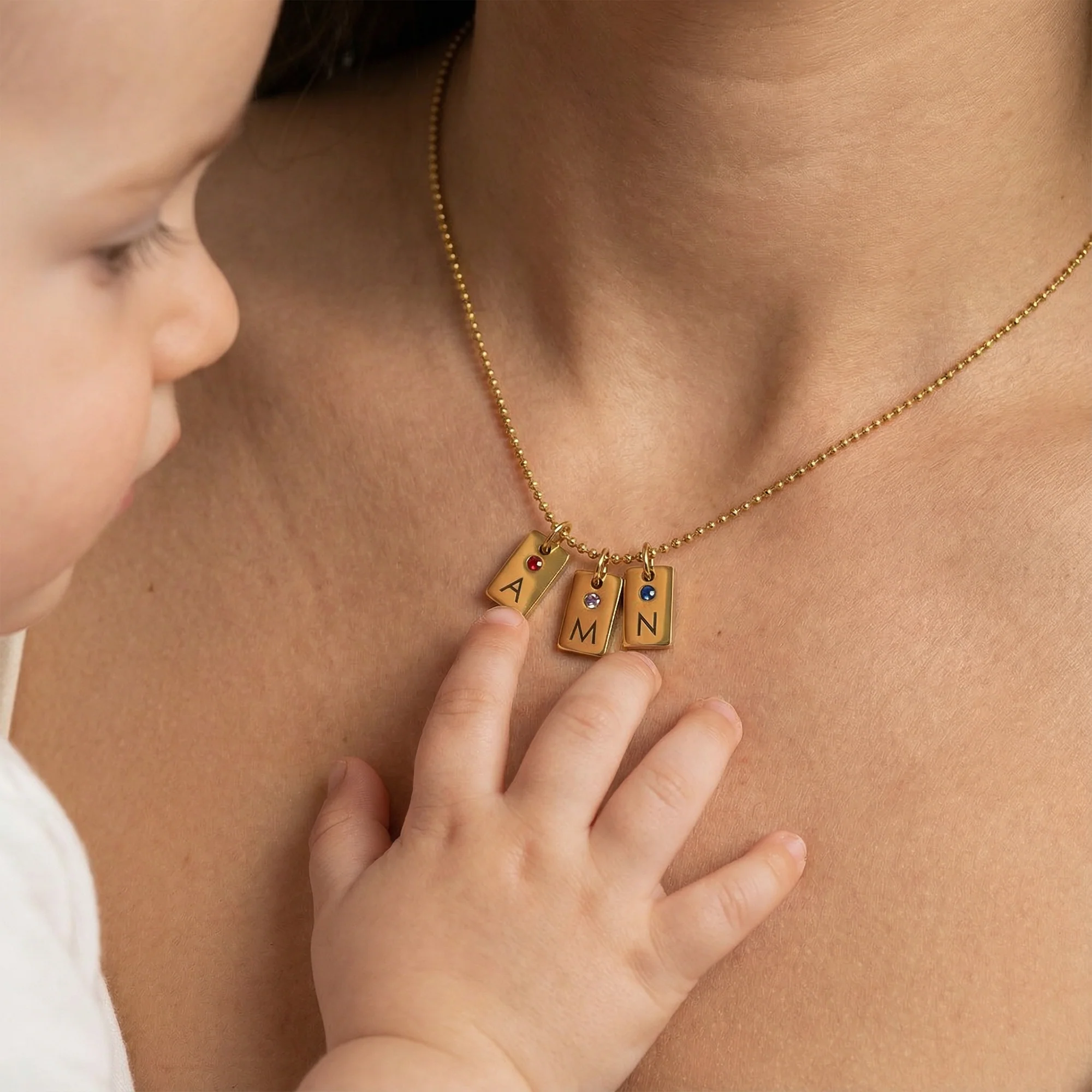 Necklace: Birthstone Tag - Image 4