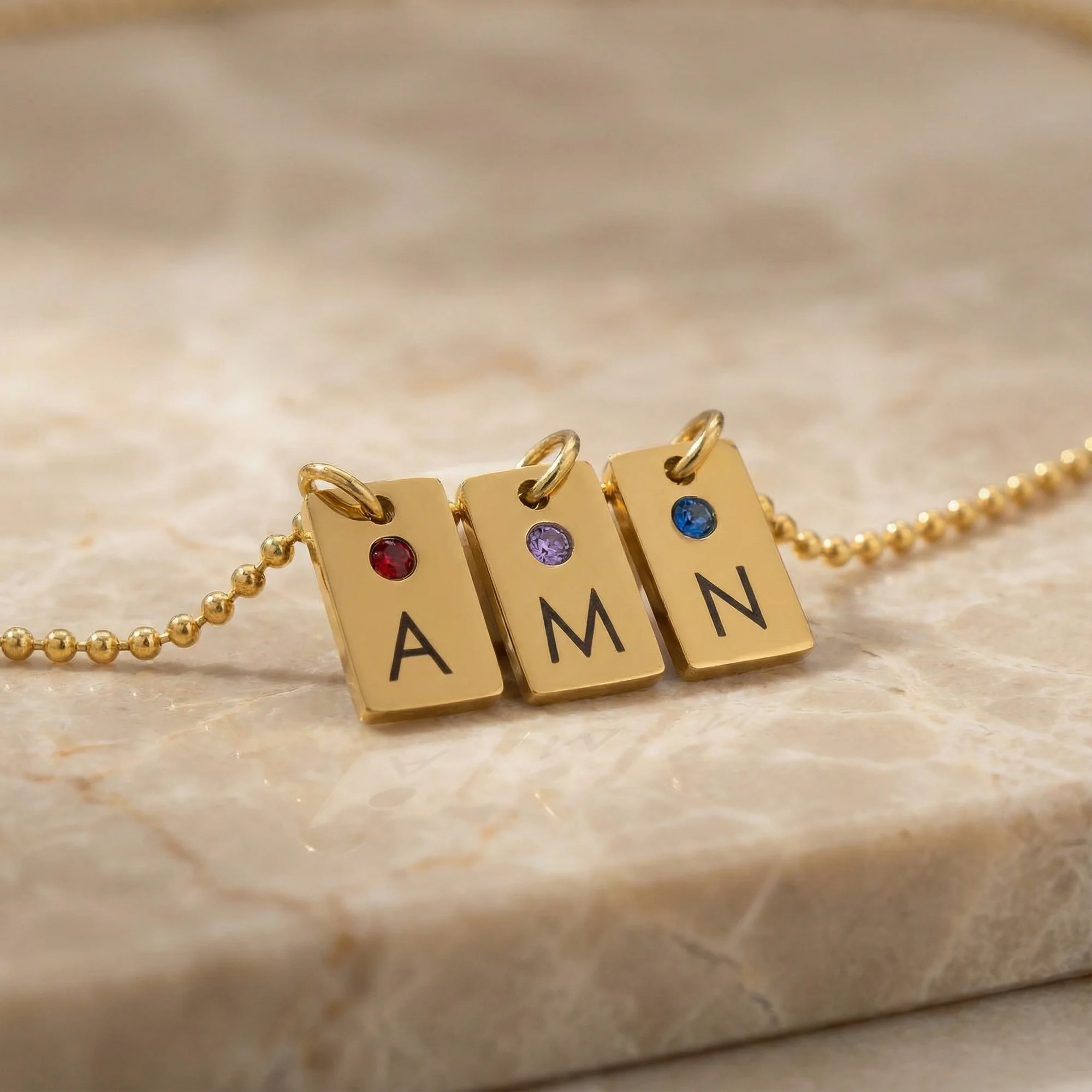 Necklace: Birthstone Tag - Image 8