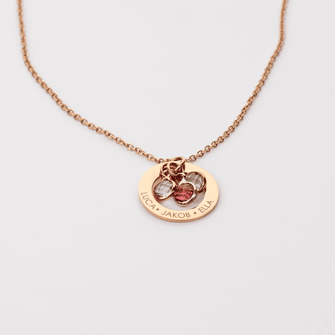 Necklace: Circle Birthstone - Image 2