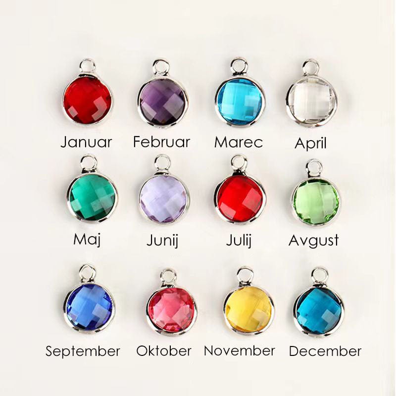 Necklace: Circle Birthstone - Image 4